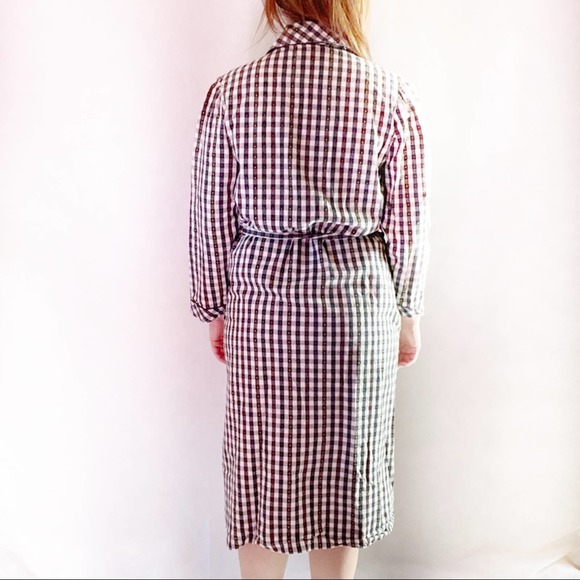 Pierre Cardin Multi-Colored Plaid Robe Medium - Picture 4 of 6